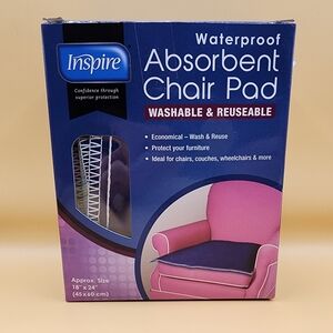 Inspire Waterproof Absorbent 18x24 Washable & Reusable Chair Pad